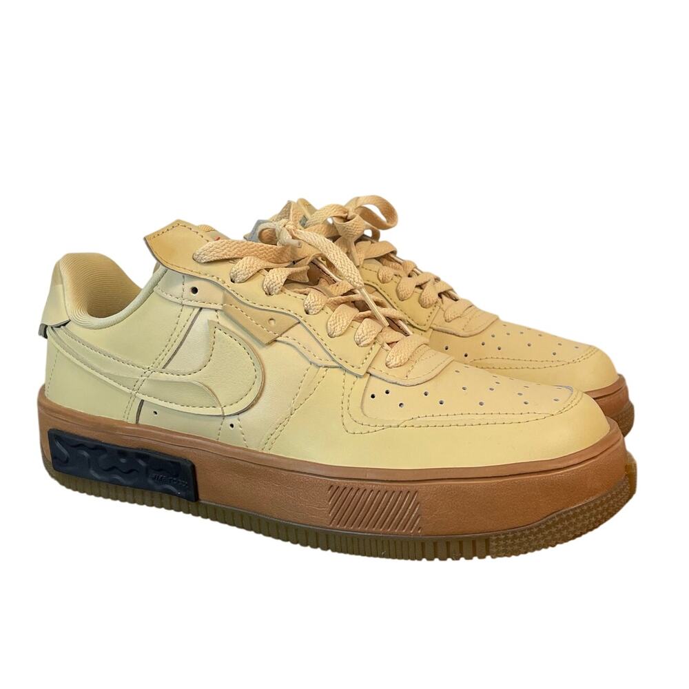 Nike Air Force 1 Shadow Womens 9.5 Coconut Milk Gum Sneakers DH1290-201